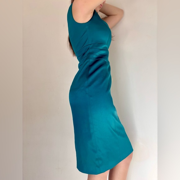 Signature by Sangria Blue Ruched Tiered Sheath Dress - Picture 11 of 11